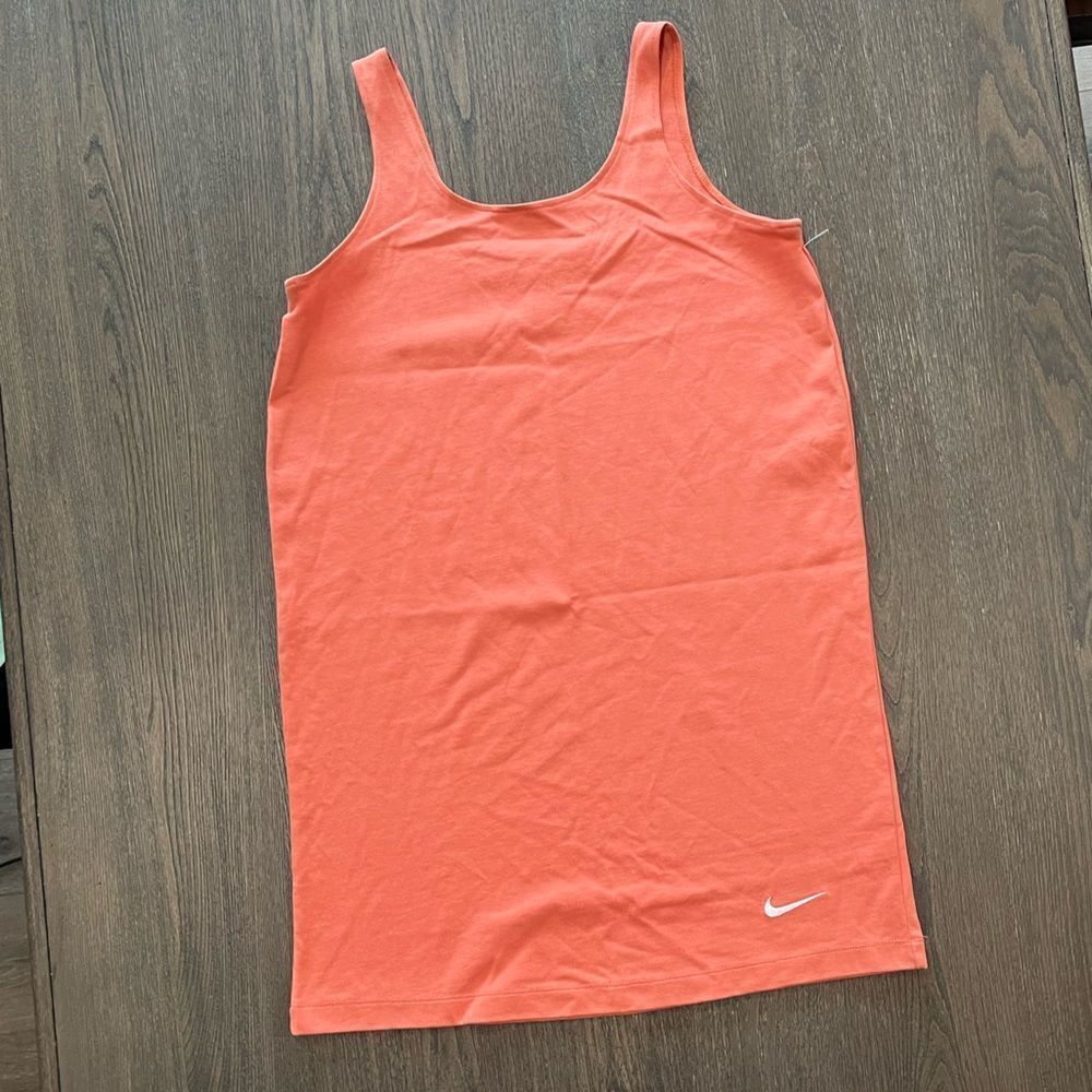 NWOT Nike Woman's Sleeveless Cotton Coral Tank Dress - Size S